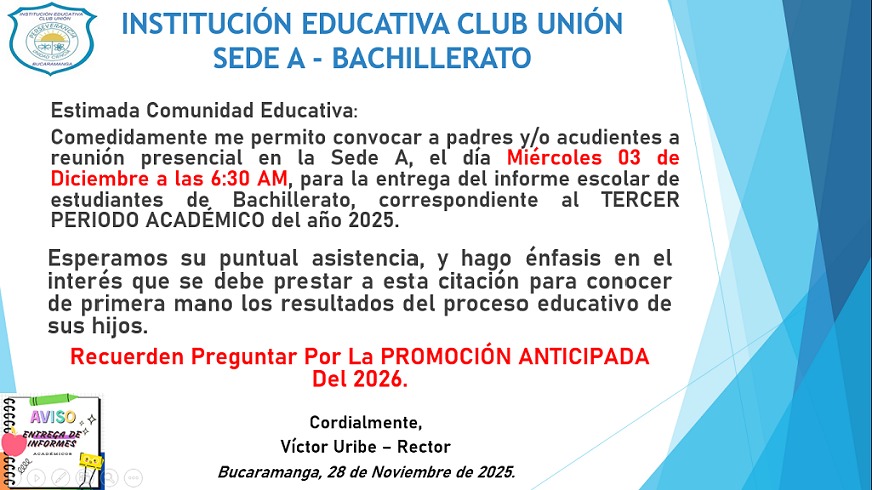 Informe Escolar 3er periodo